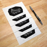 Limited Edition of 50 'Bananas' Linocut Block Prints by Jacki Geary with JAX Atelier. Handmade in San Diego.