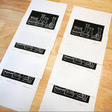Pottery Collection Linocut Block Prints Limited Edition of 50 by Jacki Geary with JAX Atelier. Hand printed in San Diego.