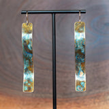 Artful Wavy Patinated Statement Earrings by JAX Atelier Handmade in San Diego