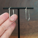One of a kind .925 Sterling Silver Hoop Earrings by Jax Atelier Made in San Diego