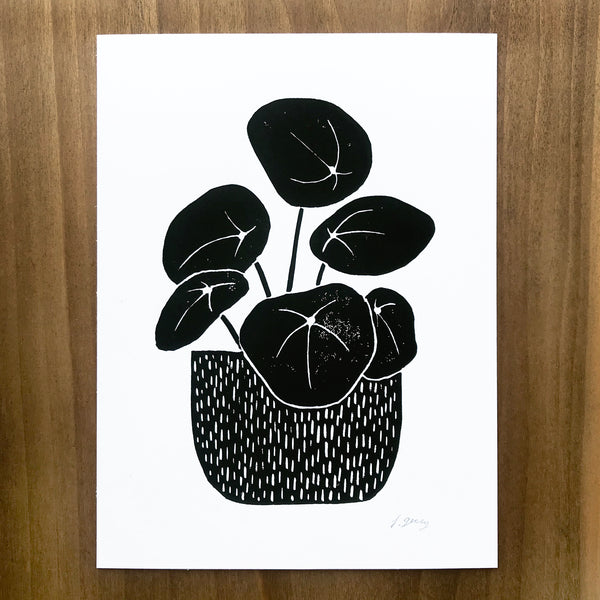 Pilea Block Print JAX Atelier