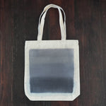 Hand Painted Slate Blue Gradient Tote Bag JAX Atelier San Diego
